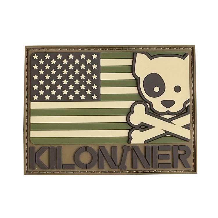 Freedom Crossbones Dog and Logo Patch