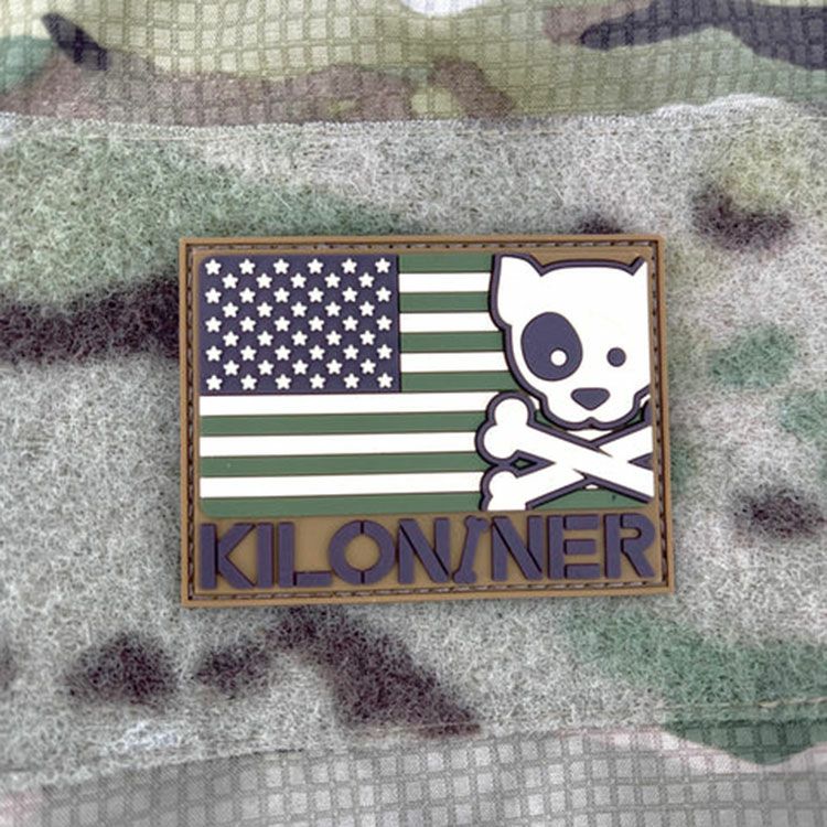 Freedom Crossbones Dog and Logo Patch