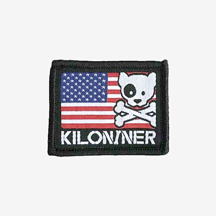 Mini Freedom Crossbones Dog and Logo Patch