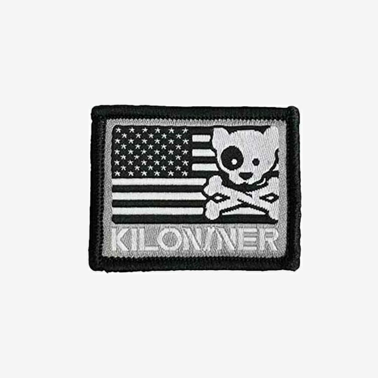 Mini Freedom Crossbones Dog and Logo Patch