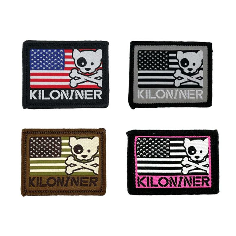 Mini Freedom Crossbones Dog and Logo Patch
