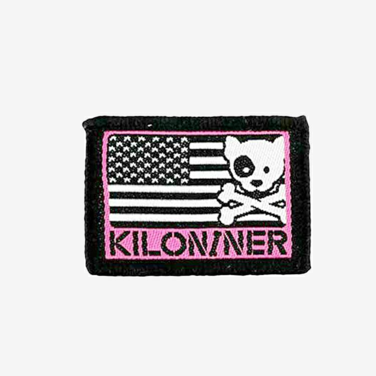 Mini Freedom Crossbones Dog and Logo Patch