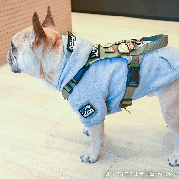 Mini Freedom Crossbones Dog and Logo Patch