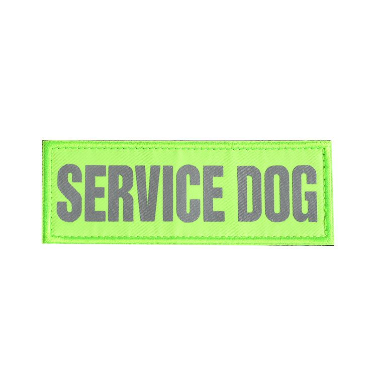 Reflective High Visibility SERVICE DOG Green