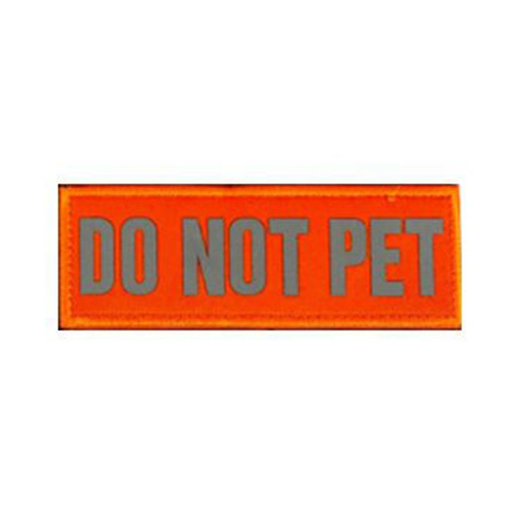 Reflective High Visibility DO NOT PET Patch