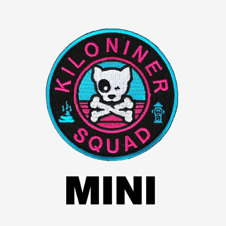 Mini Dog and Crossbones Patch(ターコイズ)