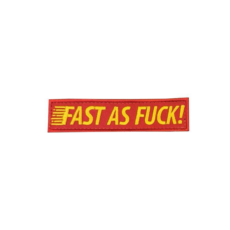 Fast as F#%k Embroidered Morale Patch