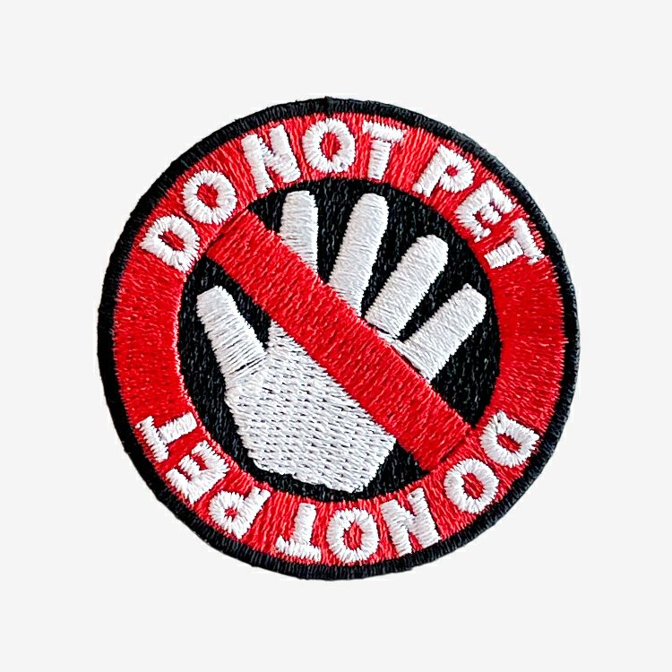 Stop Do Not Pet Patch
