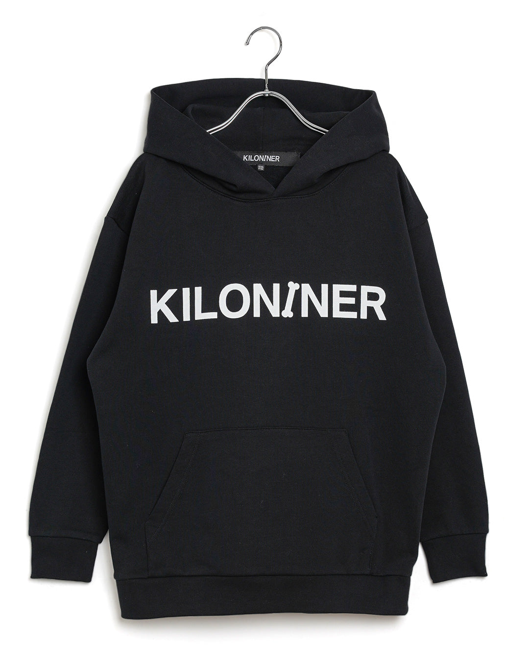 W Logo Lined Hoodie-A