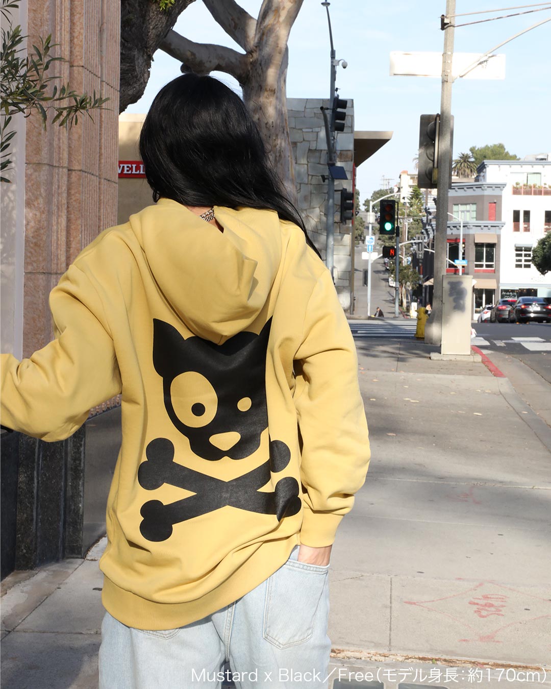 W Logo Lined Hoodie-A