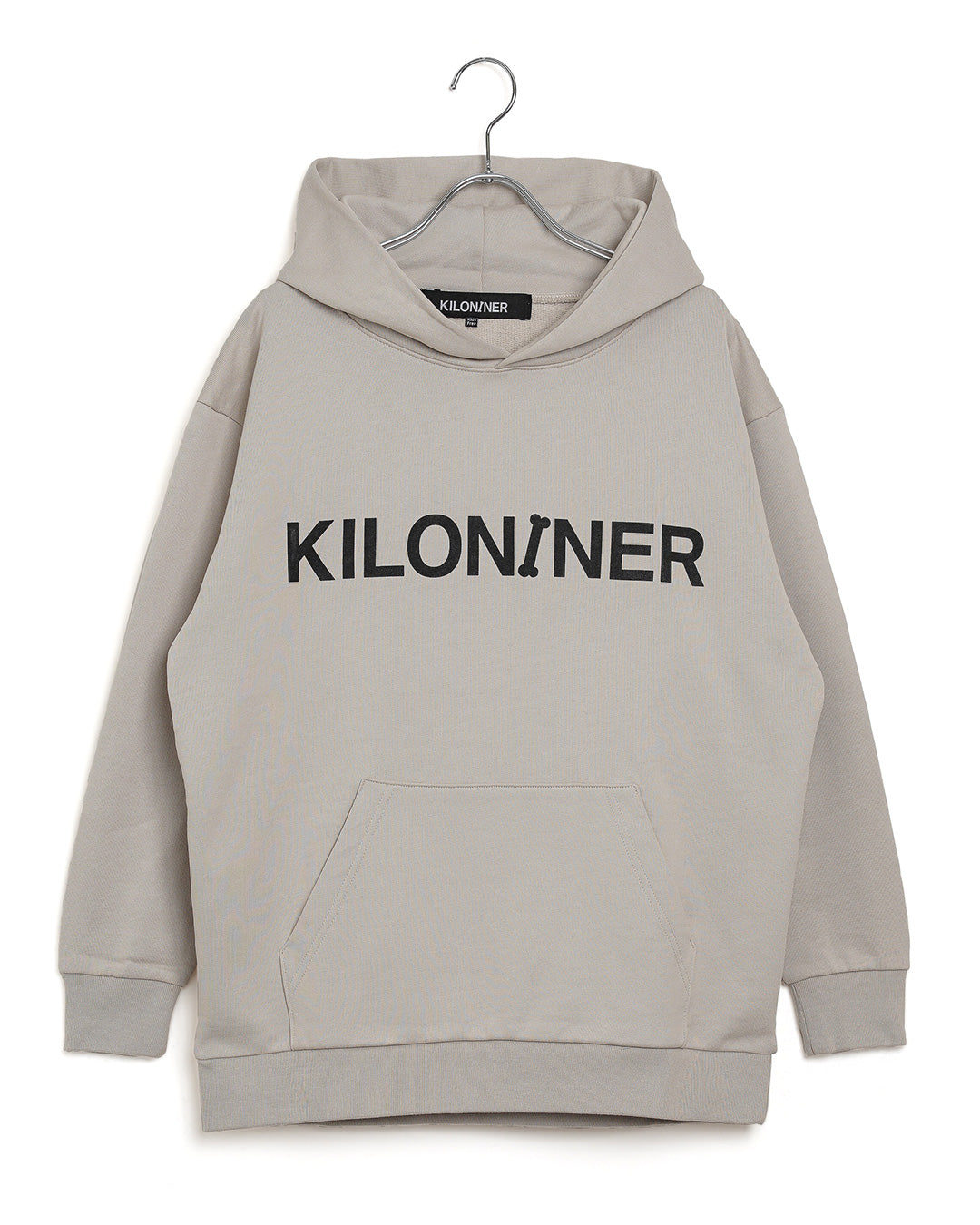 W Logo Lined Hoodie-A