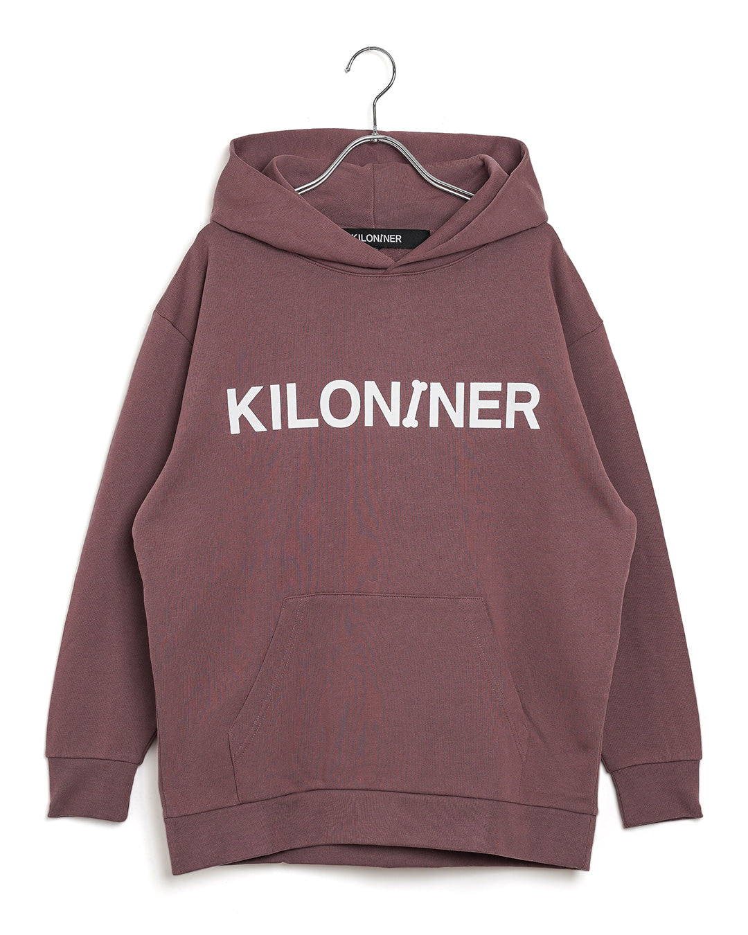 W Logo Lined Hoodie-A