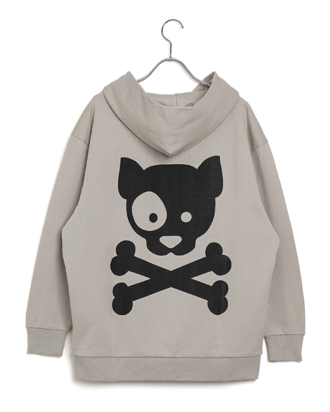 W Logo Lined Hoodie-A