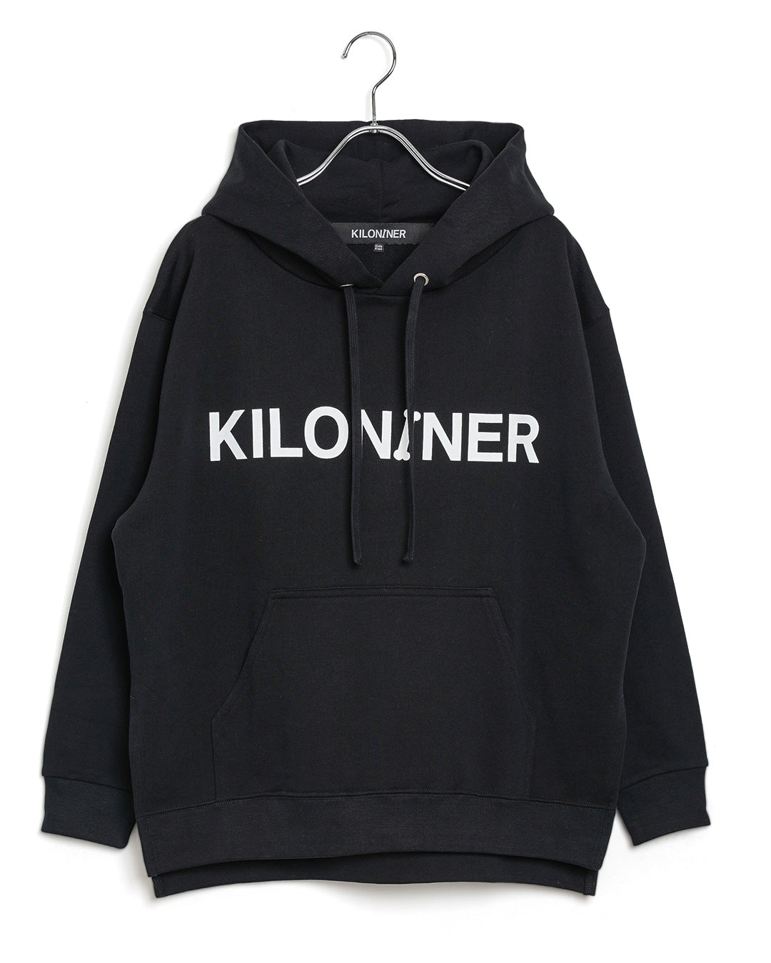 W Logo Lined Hoodie-B