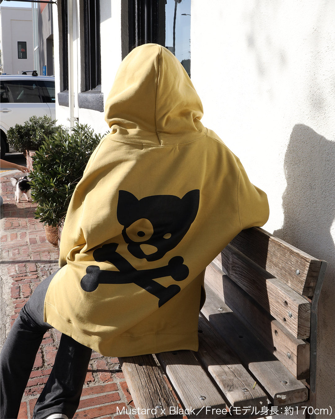 W Logo Lined Hoodie-B