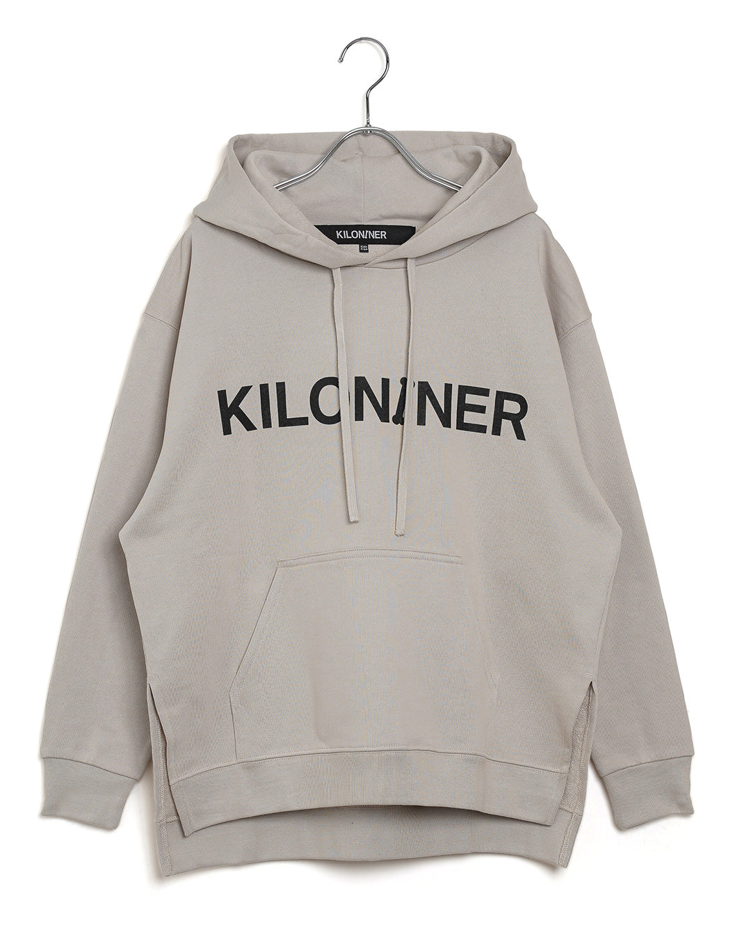 W Logo Lined Hoodie-B