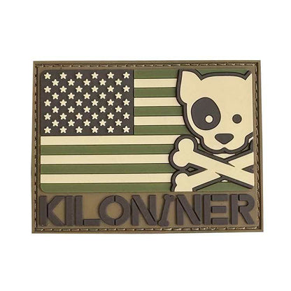 Freedom Crossbones Dog and Logo Patch