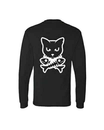 Cat and Crossbones Long Sleeve Tee