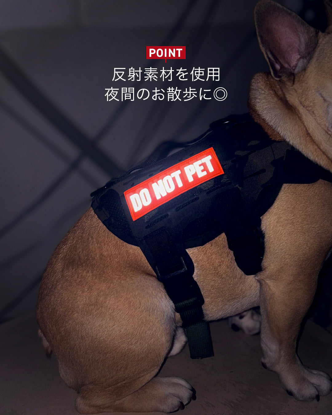 リフレクティブドゥノットペット パッチ