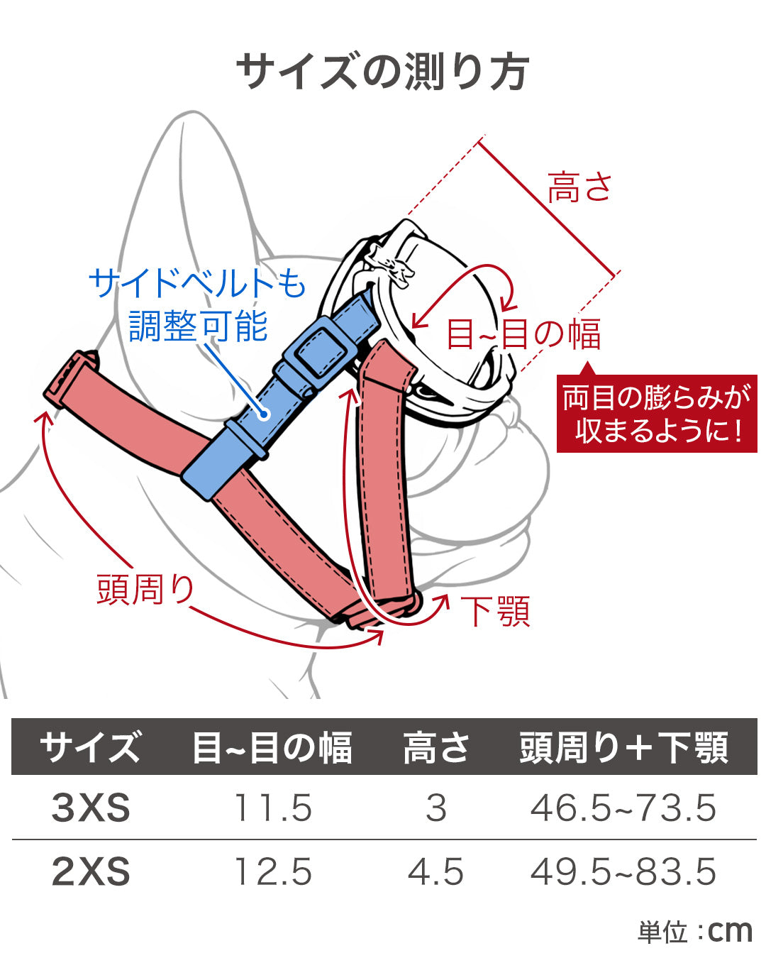 ショートノーズゴーグル