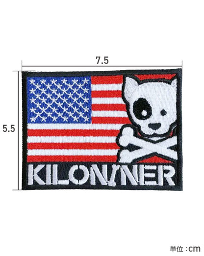 キロナイナースカルフラッグ パッチ