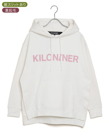 W Logo Lined Hoodie-B