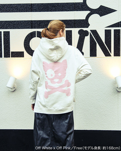 W Logo Lined Hoodie-B