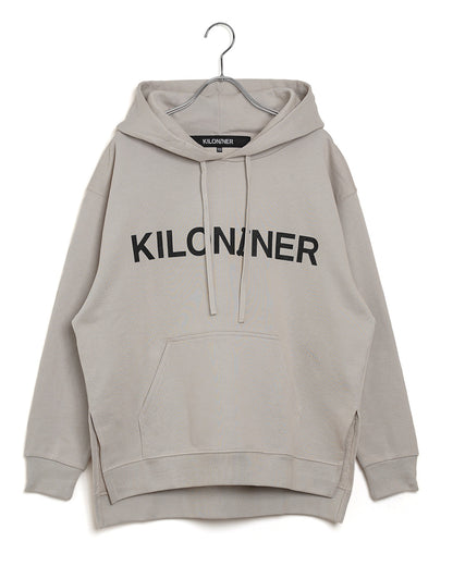 W Logo Lined Hoodie-B