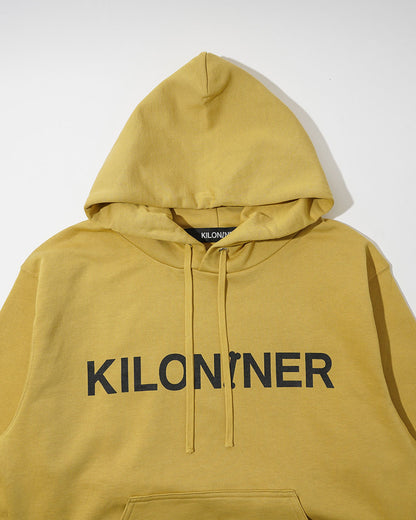W Logo Lined Hoodie-B